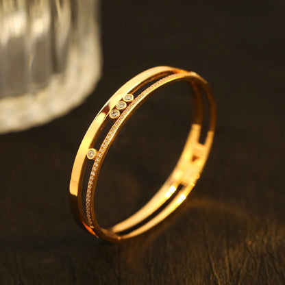 [⭐moonlume]Move Romane Diamond Bangle Bracelet