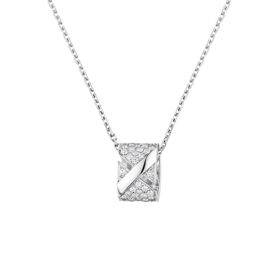 [⭐moonlume]LIENS EVIDENCE DIAMOND PAVED NECKLACE
