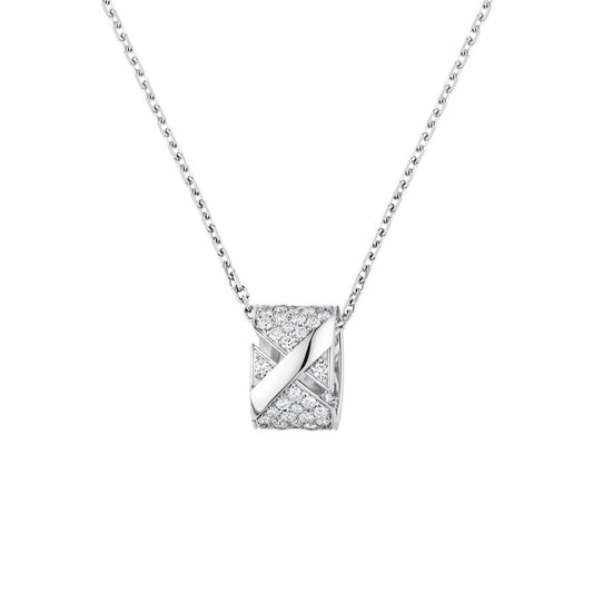[⭐moonlume]LIENS EVIDENCE DIAMOND PAVED NECKLACE