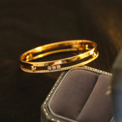 [⭐moonlume]Move Romane Diamond Bangle Bracelet