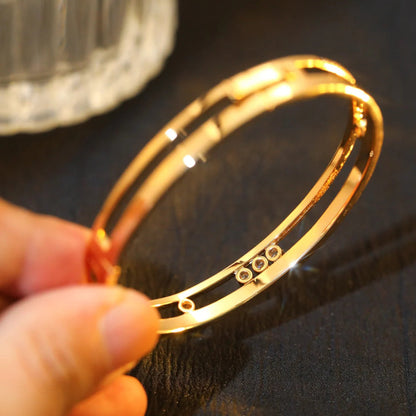 [⭐moonlume]Move Romane Diamond Bangle Bracelet
