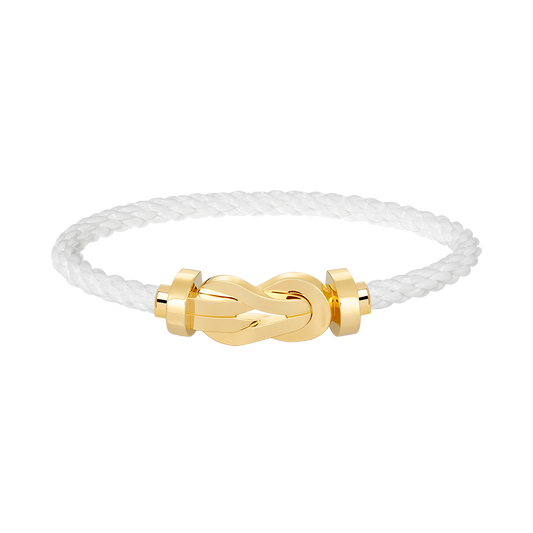 [⭐moonlume]CHANCE LARGE 8 FIGURE BUCKLE NO DIAMOND BRACELET GOLD