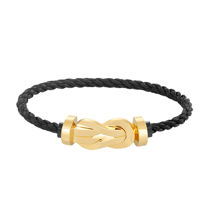 [⭐moonlume]CHANCE LARGE 8 FIGURE BUCKLE NO DIAMOND BRACELET GOLD