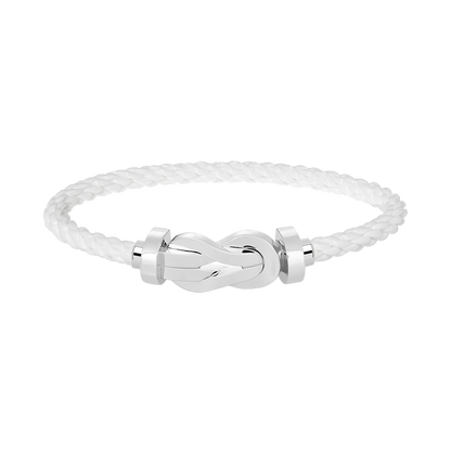 [⭐moonlume]CHANCE LARGE 8 FIGURE BUCKLE NO DIAMOND BRACELET SILVER