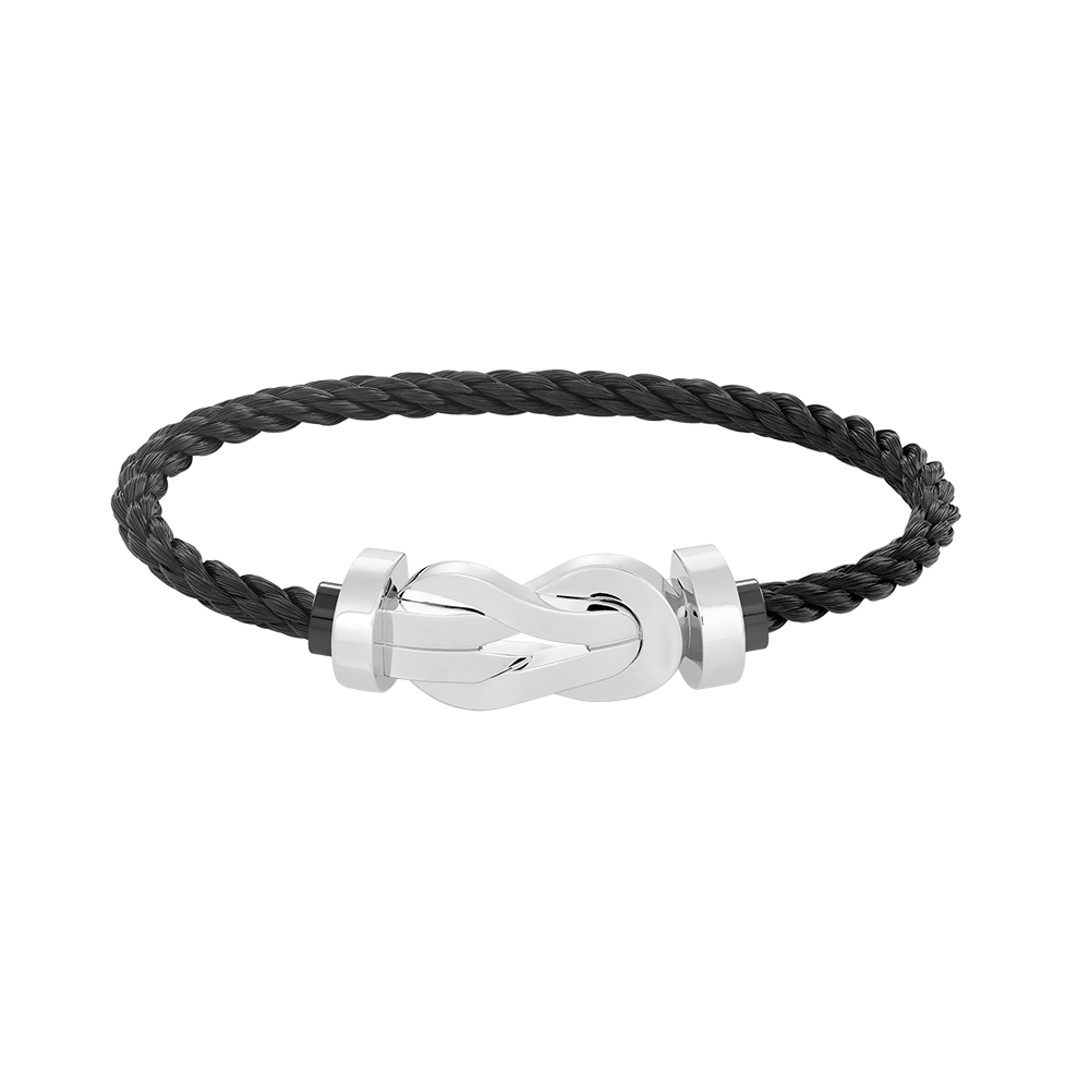 [⭐moonlume]CHANCE LARGE 8 FIGURE BUCKLE NO DIAMOND BRACELET SILVER