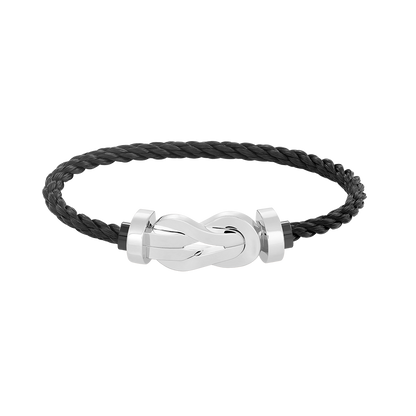 [⭐moonlume]CHANCE LARGE 8 FIGURE BUCKLE NO DIAMOND BRACELET SILVER