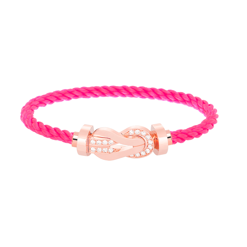 [⭐moonlume]CHANCE LARGE 8 FIGURE BUCKLE HALF DIAMOND BRACELET ROSE GOLD