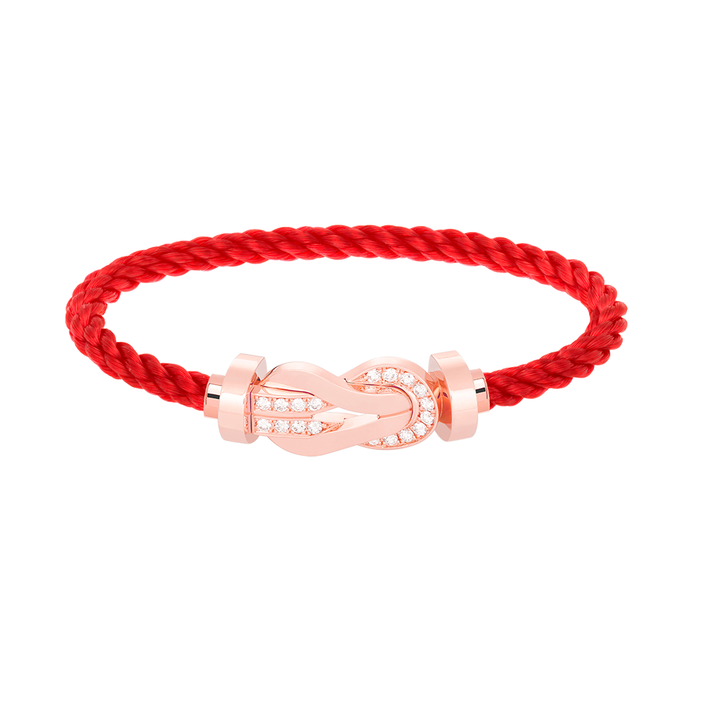 [⭐moonlume]CHANCE LARGE 8 FIGURE BUCKLE HALF DIAMOND BRACELET ROSE GOLD