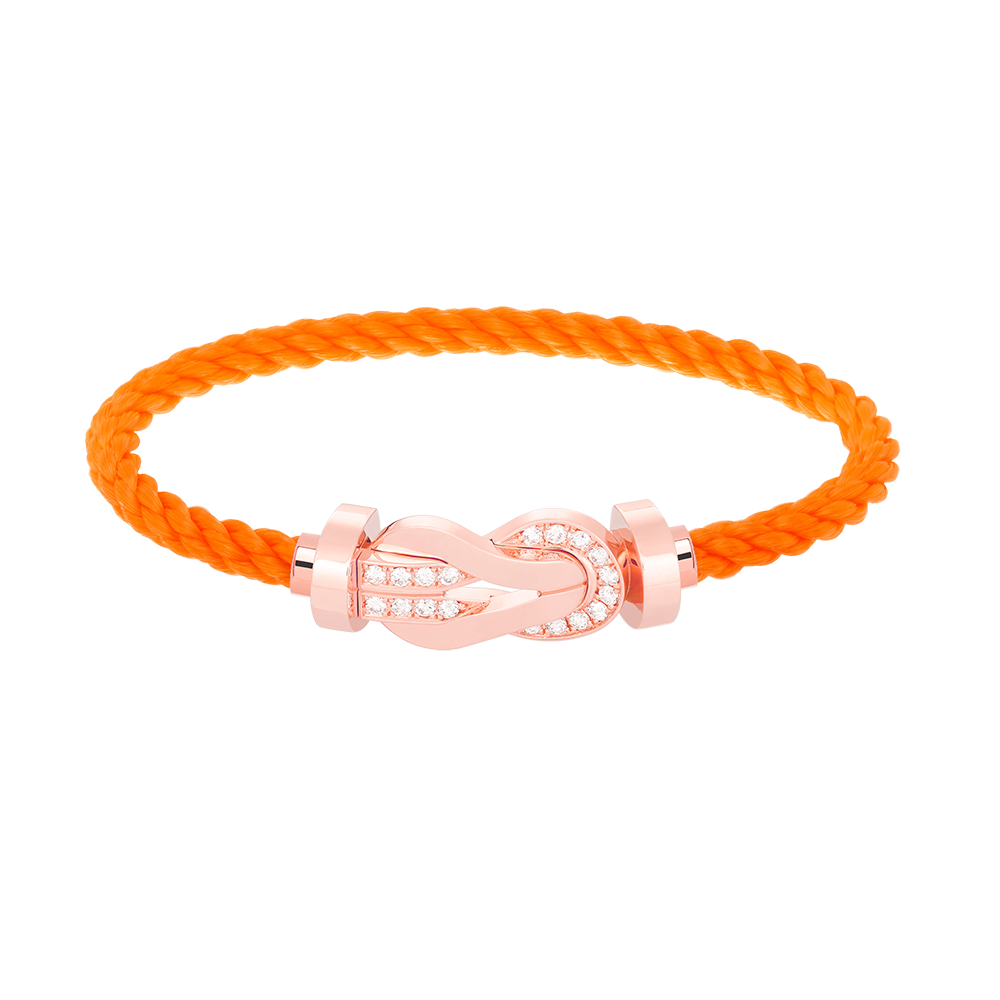 [⭐moonlume]CHANCE LARGE 8 FIGURE BUCKLE HALF DIAMOND BRACELET ROSE GOLD