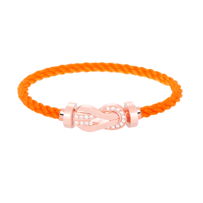 [⭐moonlume]CHANCE LARGE 8 FIGURE BUCKLE HALF DIAMOND BRACELET ROSE GOLD