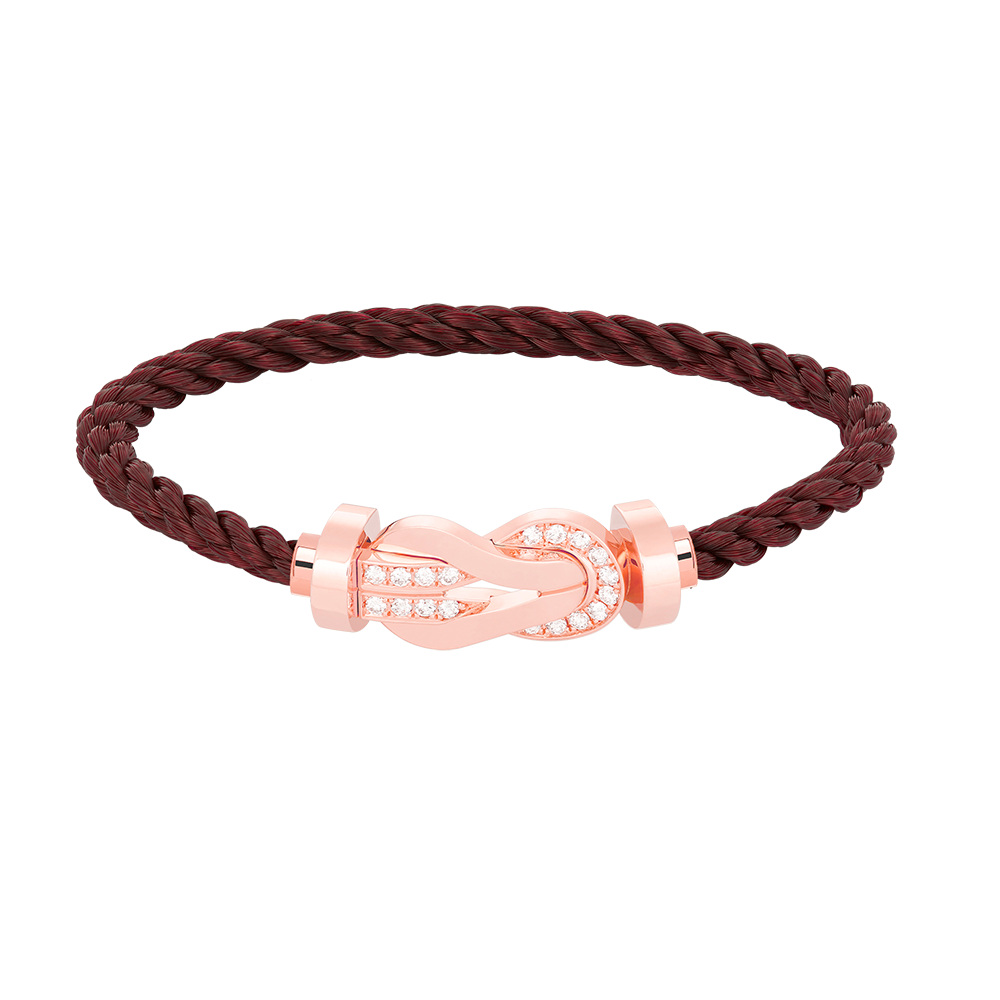 [⭐moonlume]CHANCE LARGE 8 FIGURE BUCKLE HALF DIAMOND BRACELET ROSE GOLD