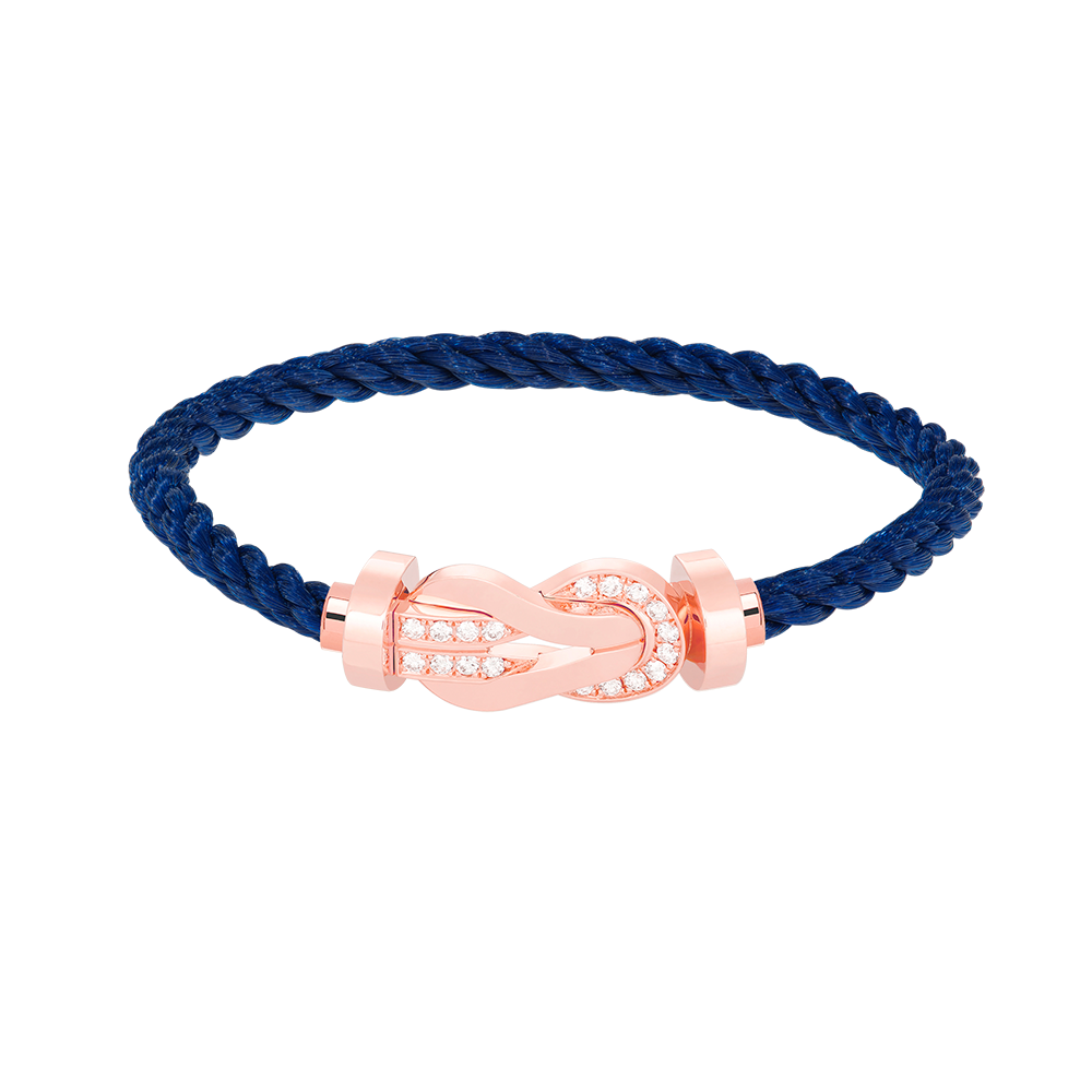 [⭐moonlume]CHANCE LARGE 8 FIGURE BUCKLE HALF DIAMOND BRACELET ROSE GOLD