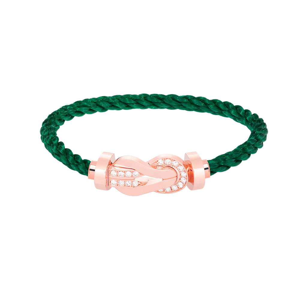 [⭐moonlume]CHANCE LARGE 8 FIGURE BUCKLE HALF DIAMOND BRACELET ROSE GOLD