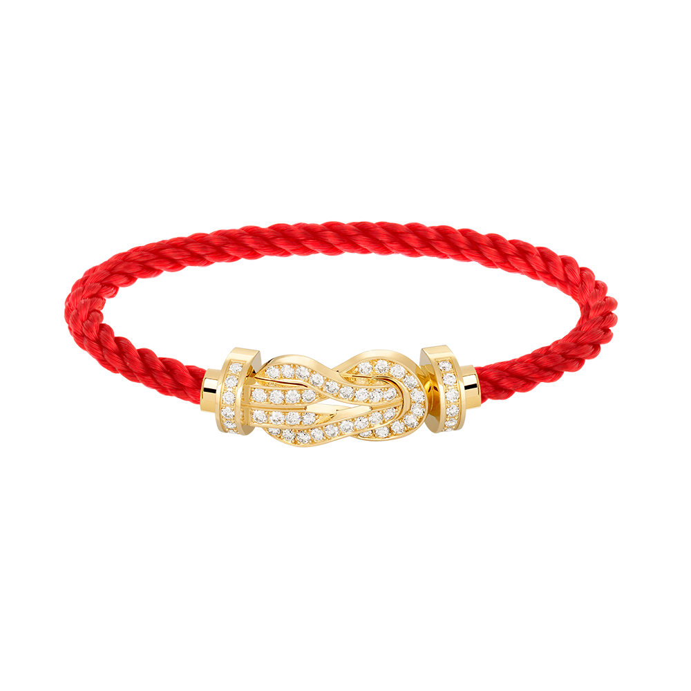 [⭐moonlume]CHANCE LARGE 8 FIGURE BUCKLE FULLDIAMOND BRACELET GOLD