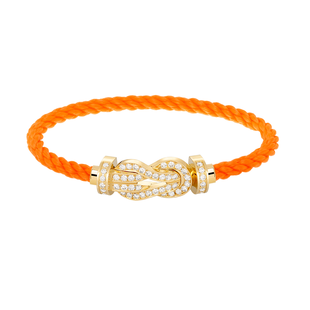 [⭐moonlume]CHANCE LARGE 8 FIGURE BUCKLE FULLDIAMOND BRACELET GOLD