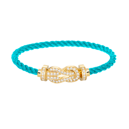 [⭐moonlume]CHANCE LARGE 8 FIGURE BUCKLE FULLDIAMOND BRACELET GOLD