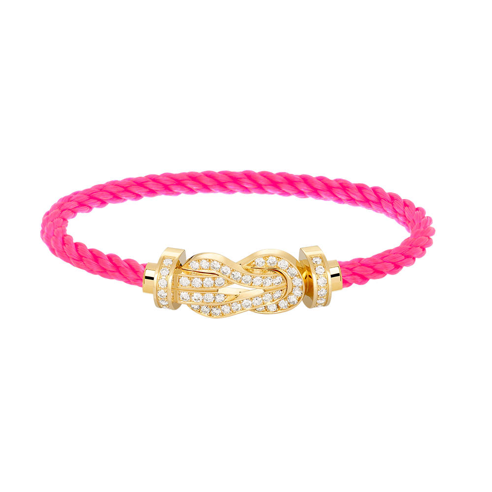[⭐moonlume]CHANCE LARGE 8 FIGURE BUCKLE FULLDIAMOND BRACELET GOLD