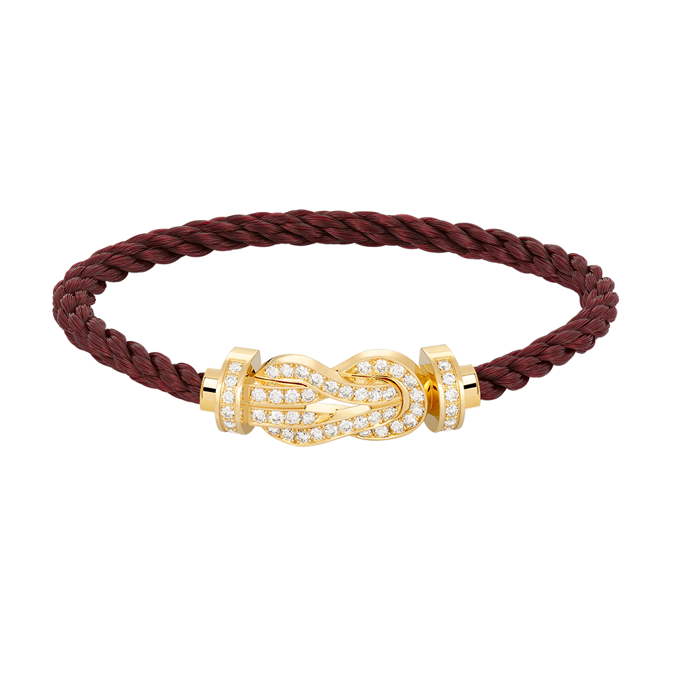 [⭐moonlume]CHANCE LARGE 8 FIGURE BUCKLE FULLDIAMOND BRACELET GOLD