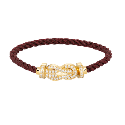 [⭐moonlume]CHANCE LARGE 8 FIGURE BUCKLE FULLDIAMOND BRACELET GOLD