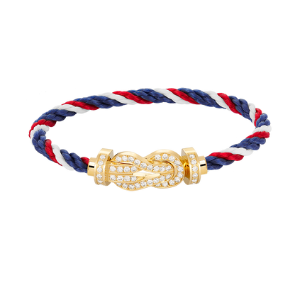 [⭐moonlume]CHANCE LARGE 8 FIGURE BUCKLE FULLDIAMOND BRACELET GOLD
