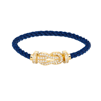 [⭐moonlume]CHANCE LARGE 8 FIGURE BUCKLE FULLDIAMOND BRACELET GOLD