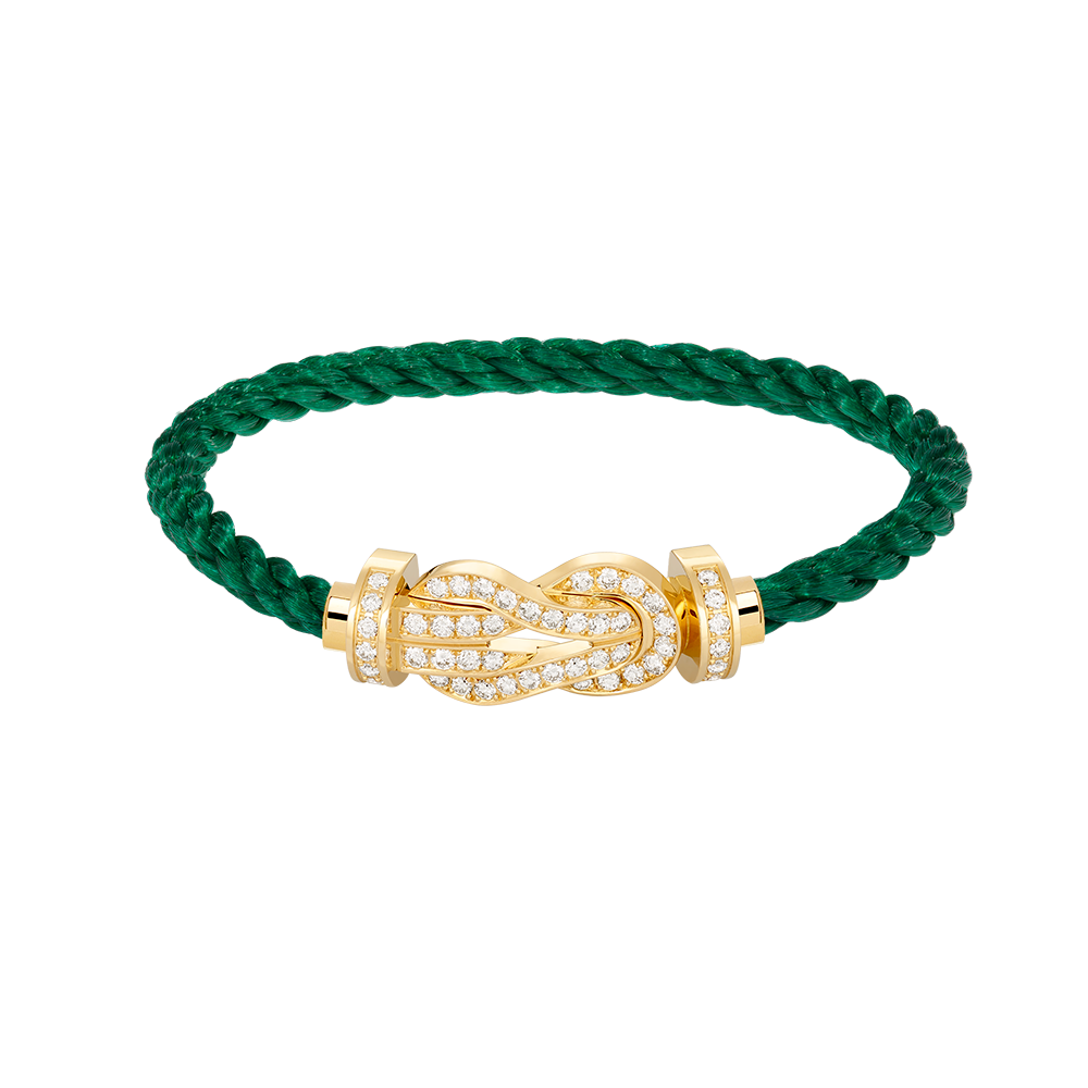 [⭐moonlume]CHANCE LARGE 8 FIGURE BUCKLE FULLDIAMOND BRACELET GOLD