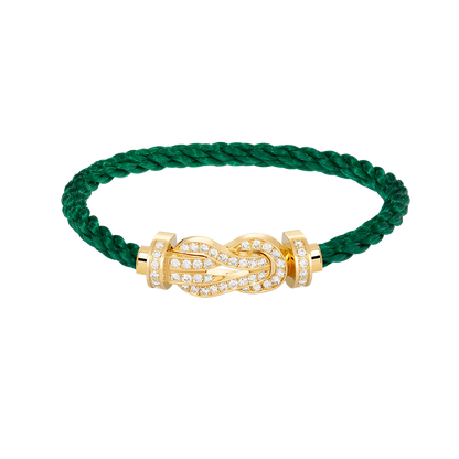 [⭐moonlume]CHANCE LARGE 8 FIGURE BUCKLE FULLDIAMOND BRACELET GOLD