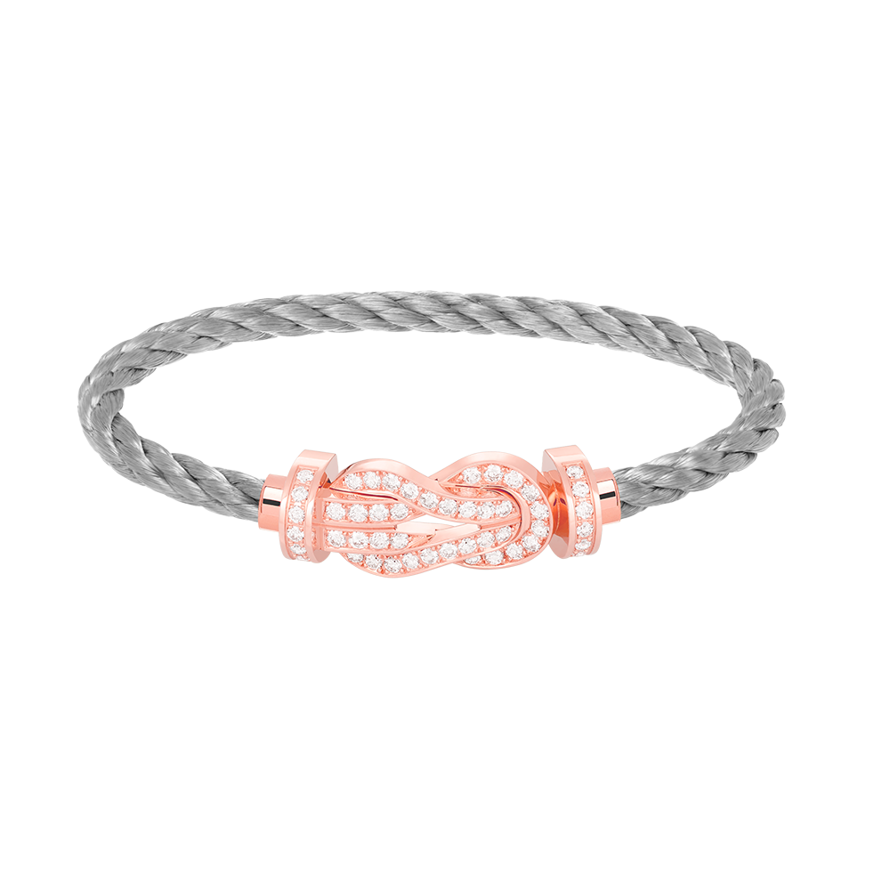 [⭐moonlume]CHANCE LARGE 8 FIGURE BUCKLE FULL DIAMOND BRACELET ROSE GOLD