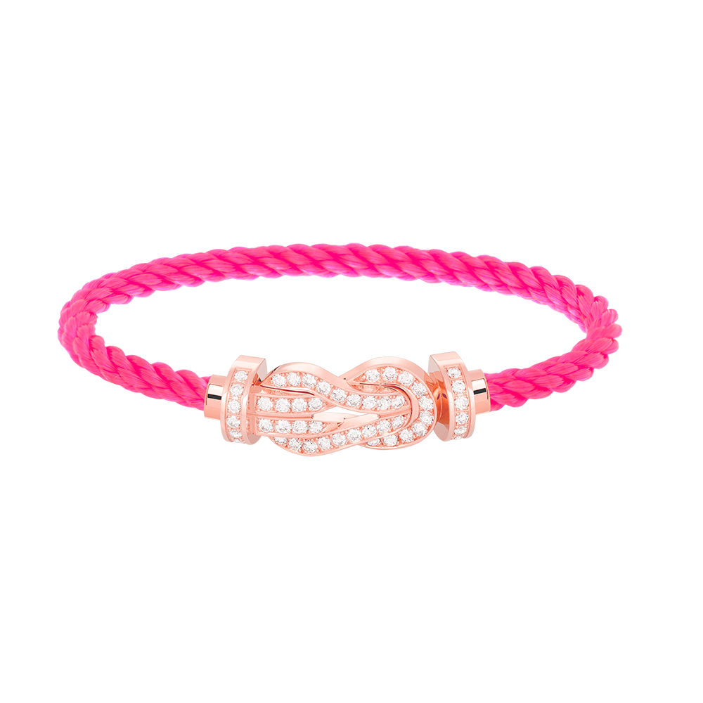[⭐moonlume]CHANCE LARGE 8 FIGURE BUCKLE FULL DIAMOND BRACELET ROSE GOLD