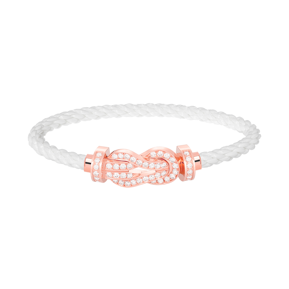 [⭐moonlume]CHANCE LARGE 8 FIGURE BUCKLE FULL DIAMOND BRACELET ROSE GOLD
