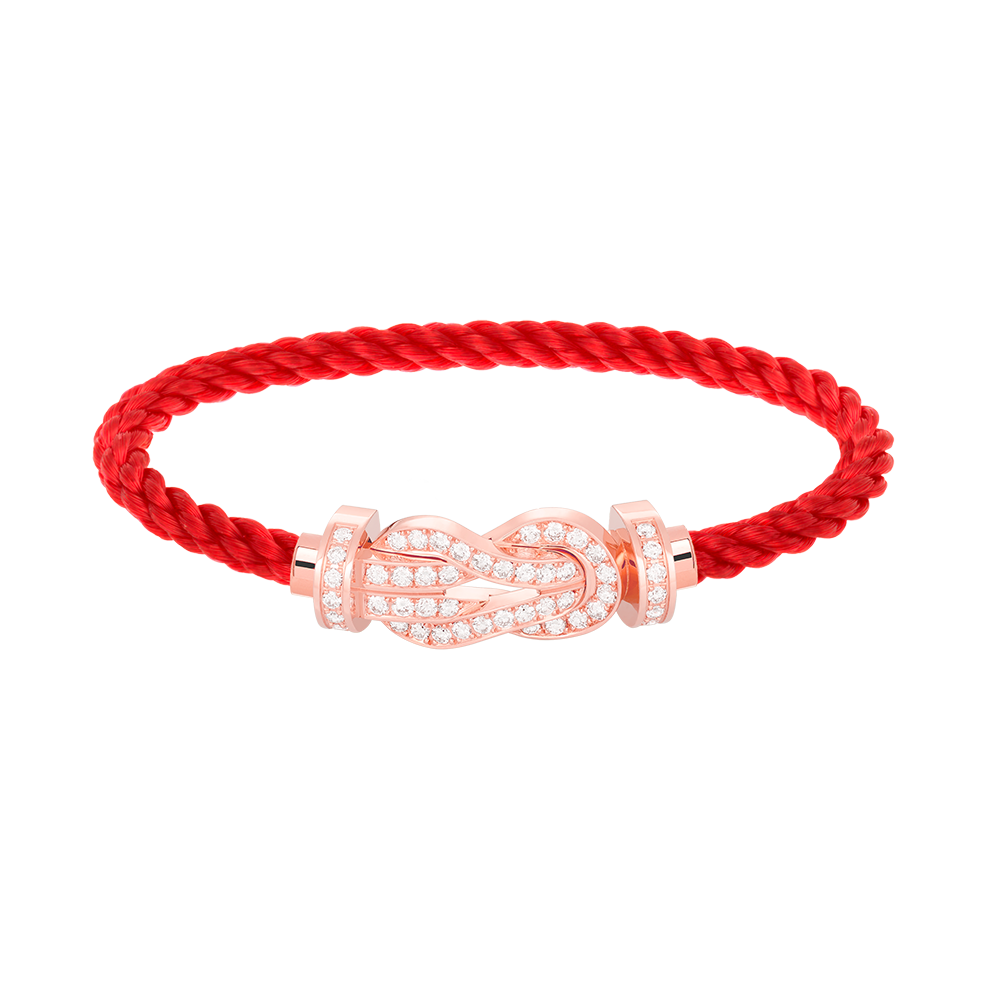 [⭐moonlume]CHANCE LARGE 8 FIGURE BUCKLE FULL DIAMOND BRACELET ROSE GOLD