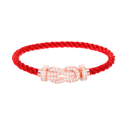 [⭐moonlume]CHANCE LARGE 8 FIGURE BUCKLE FULL DIAMOND BRACELET ROSE GOLD