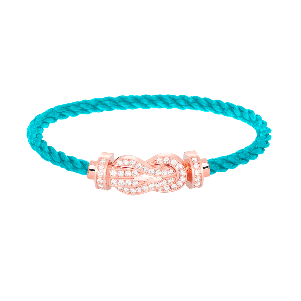 [⭐moonlume]CHANCE LARGE 8 FIGURE BUCKLE FULL DIAMOND BRACELET ROSE GOLD
