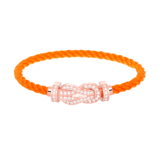 [⭐moonlume]CHANCE LARGE 8 FIGURE BUCKLE FULL DIAMOND BRACELET ROSE GOLD