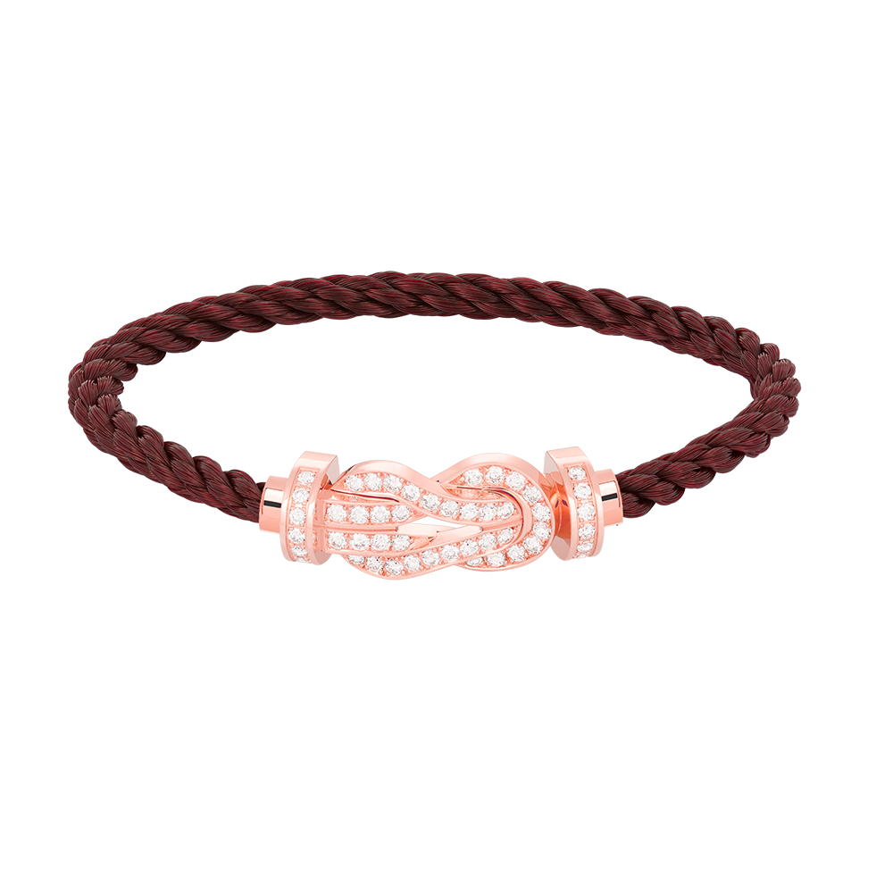 [⭐moonlume]CHANCE LARGE 8 FIGURE BUCKLE FULL DIAMOND BRACELET ROSE GOLD