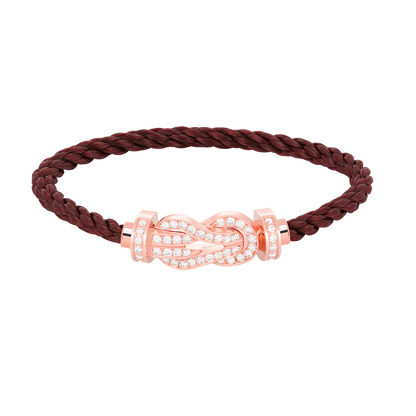 [⭐moonlume]CHANCE LARGE 8 FIGURE BUCKLE FULL DIAMOND BRACELET ROSE GOLD