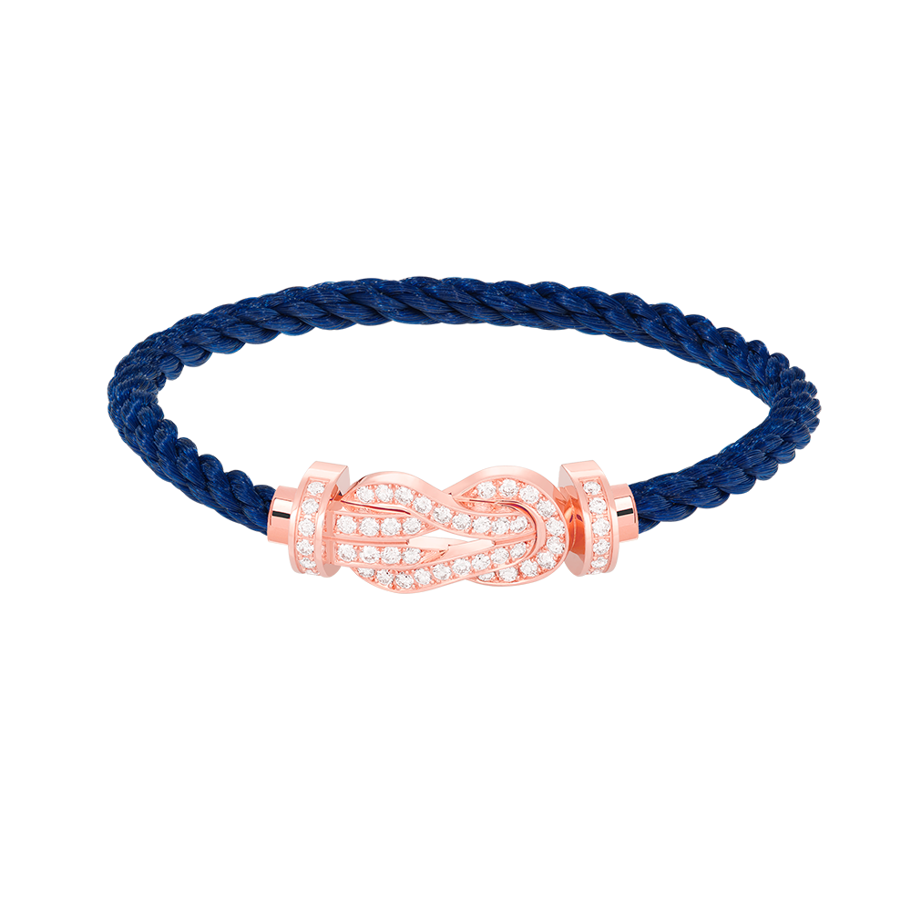 [⭐moonlume]CHANCE LARGE 8 FIGURE BUCKLE FULL DIAMOND BRACELET ROSE GOLD