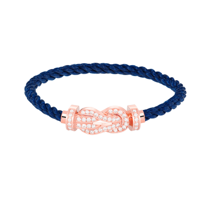 [⭐moonlume]CHANCE LARGE 8 FIGURE BUCKLE FULL DIAMOND BRACELET ROSE GOLD