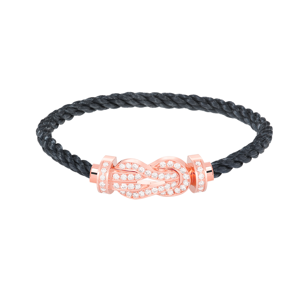 [⭐moonlume]CHANCE LARGE 8 FIGURE BUCKLE FULL DIAMOND BRACELET ROSE GOLD