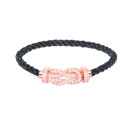 [⭐moonlume]CHANCE LARGE 8 FIGURE BUCKLE FULL DIAMOND BRACELET ROSE GOLD