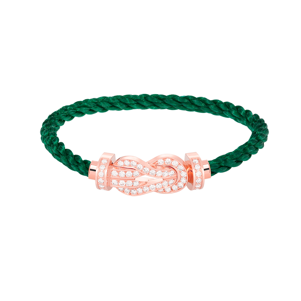 [⭐moonlume]CHANCE LARGE 8 FIGURE BUCKLE FULL DIAMOND BRACELET ROSE GOLD