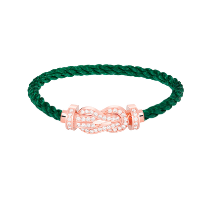 [⭐moonlume]CHANCE LARGE 8 FIGURE BUCKLE FULL DIAMOND BRACELET ROSE GOLD