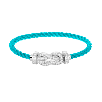 [⭐moonlume]CHANCE LARGE 8 FIGURE BUCKLE FULL DIAMOND BRACELET SILVER