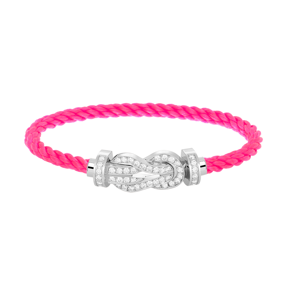 [⭐moonlume]CHANCE LARGE 8 FIGURE BUCKLE FULL DIAMOND BRACELET SILVER