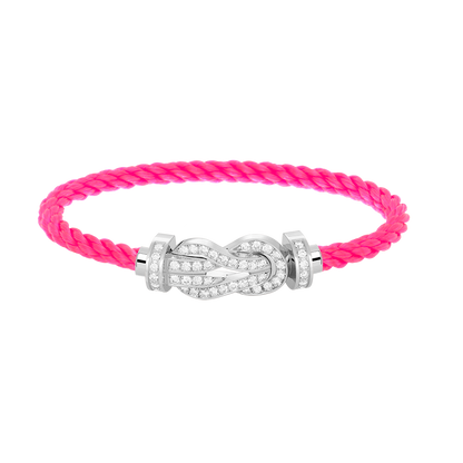 [⭐moonlume]CHANCE LARGE 8 FIGURE BUCKLE FULL DIAMOND BRACELET SILVER