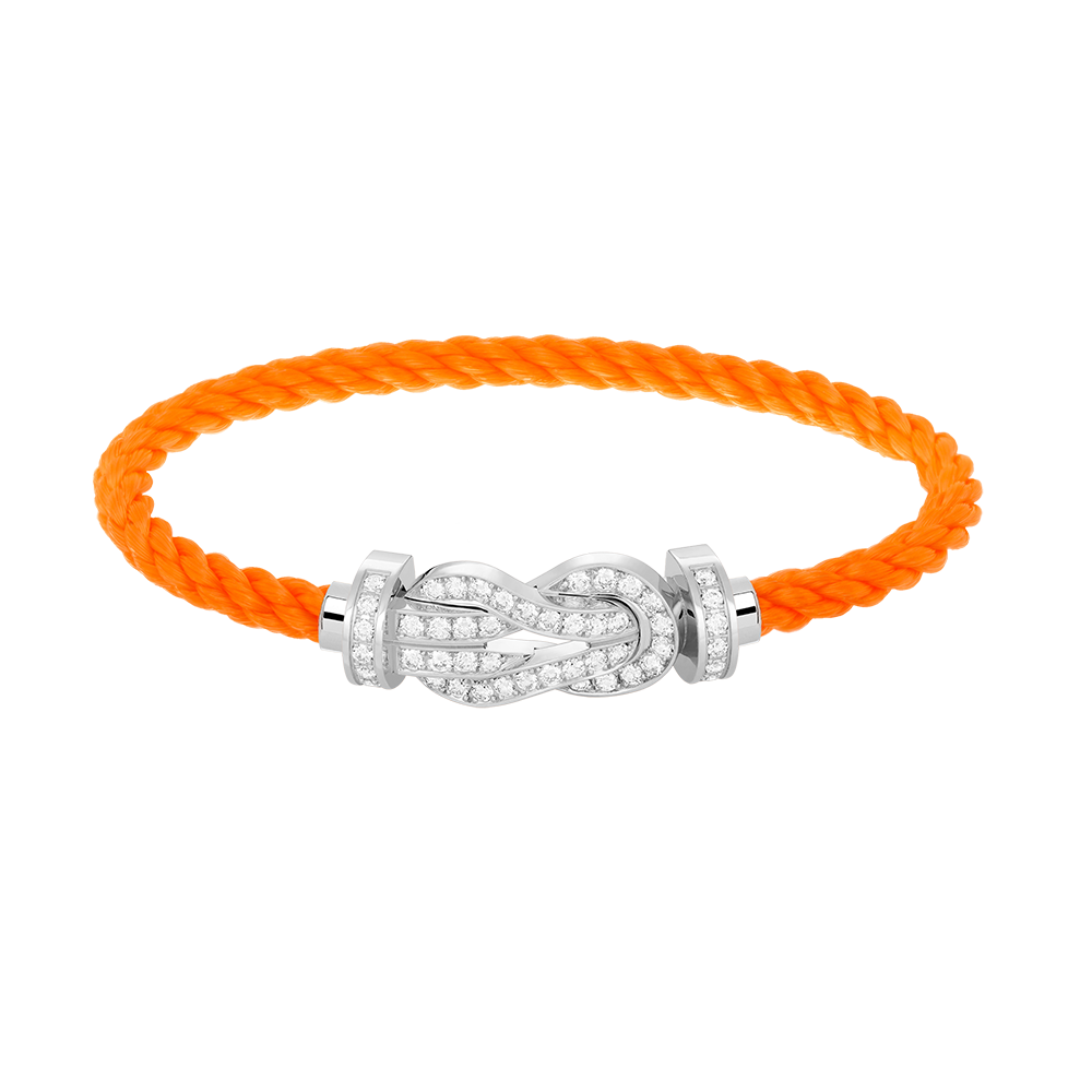 [⭐moonlume]CHANCE LARGE 8 FIGURE BUCKLE FULL DIAMOND BRACELET SILVER