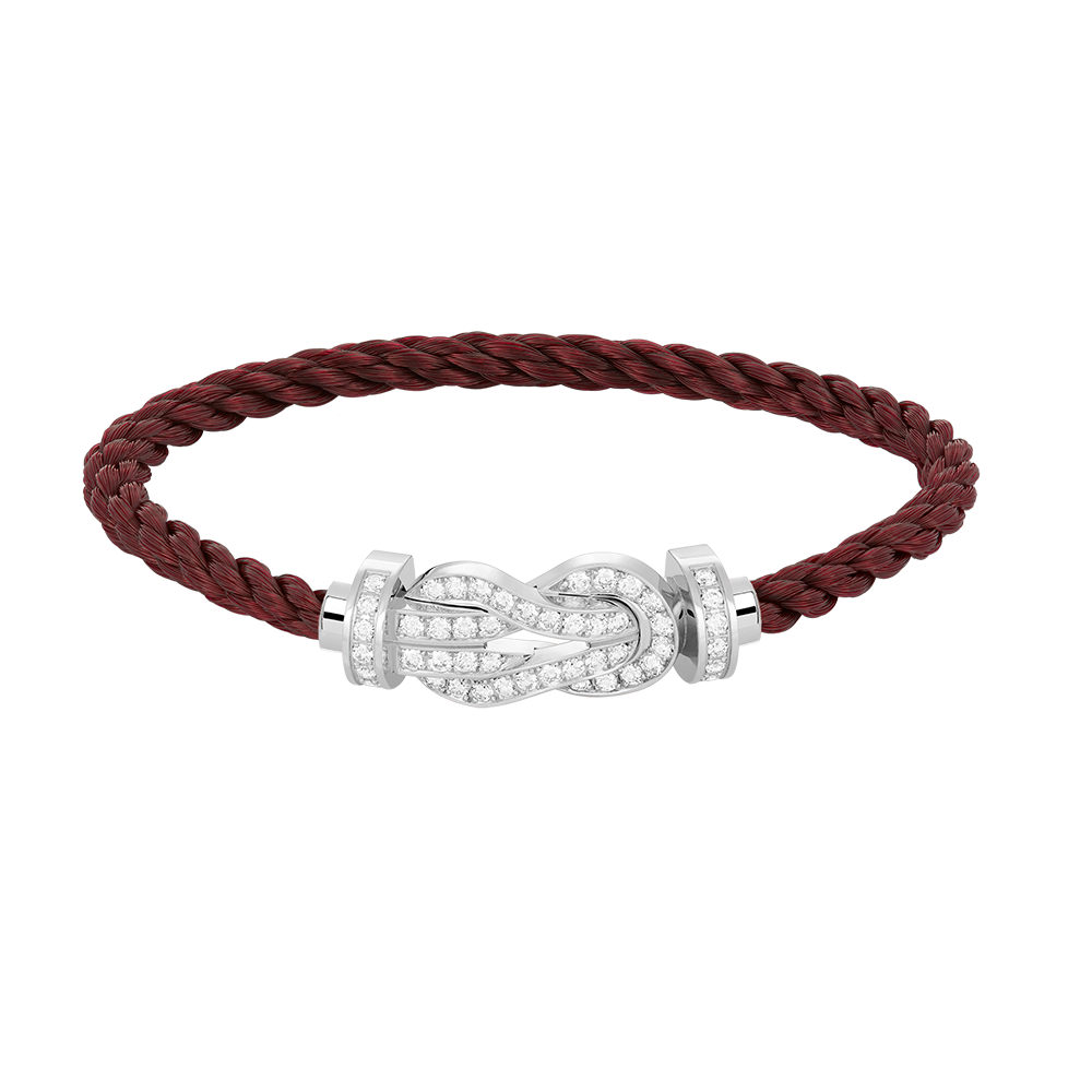 [⭐moonlume]CHANCE LARGE 8 FIGURE BUCKLE FULL DIAMOND BRACELET SILVER