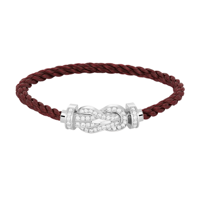 [⭐moonlume]CHANCE LARGE 8 FIGURE BUCKLE FULL DIAMOND BRACELET SILVER