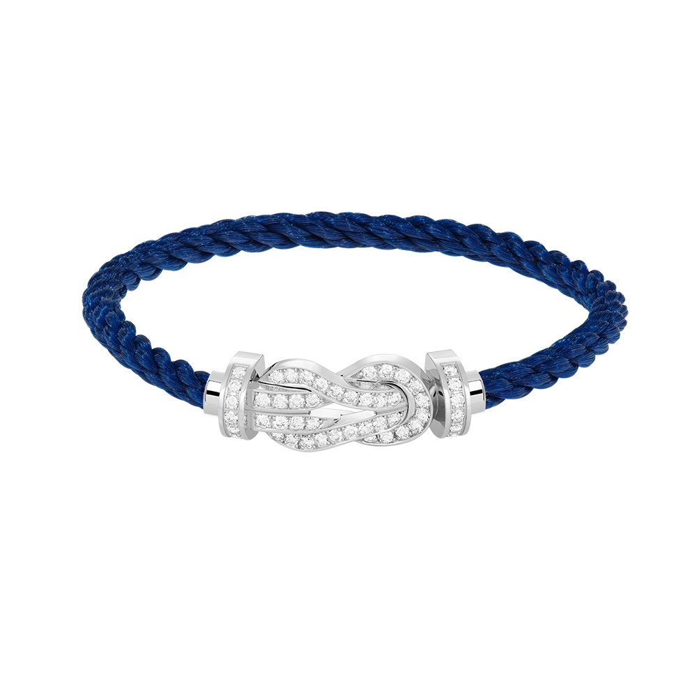 [⭐moonlume]CHANCE LARGE 8 FIGURE BUCKLE FULL DIAMOND BRACELET SILVER