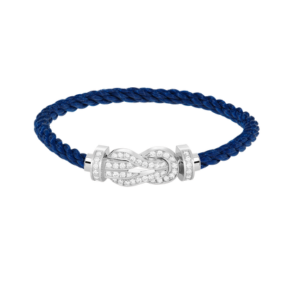 [⭐moonlume]CHANCE LARGE 8 FIGURE BUCKLE FULL DIAMOND BRACELET SILVER